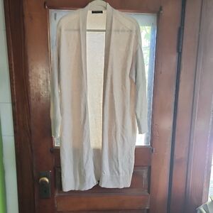 Banana Republic Cream Long Cardigan